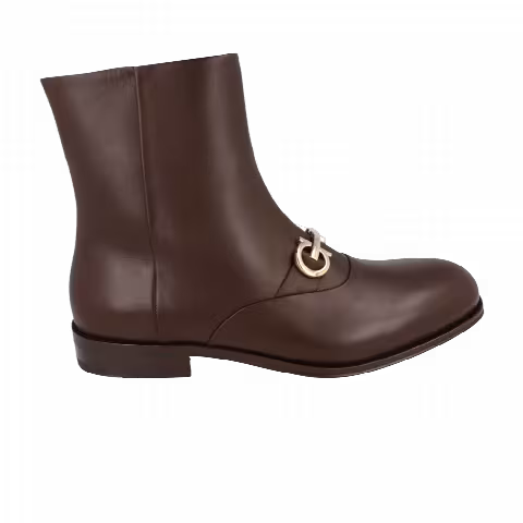 Ferragamo Geremia Gancini Ankle Boot 'Brown'