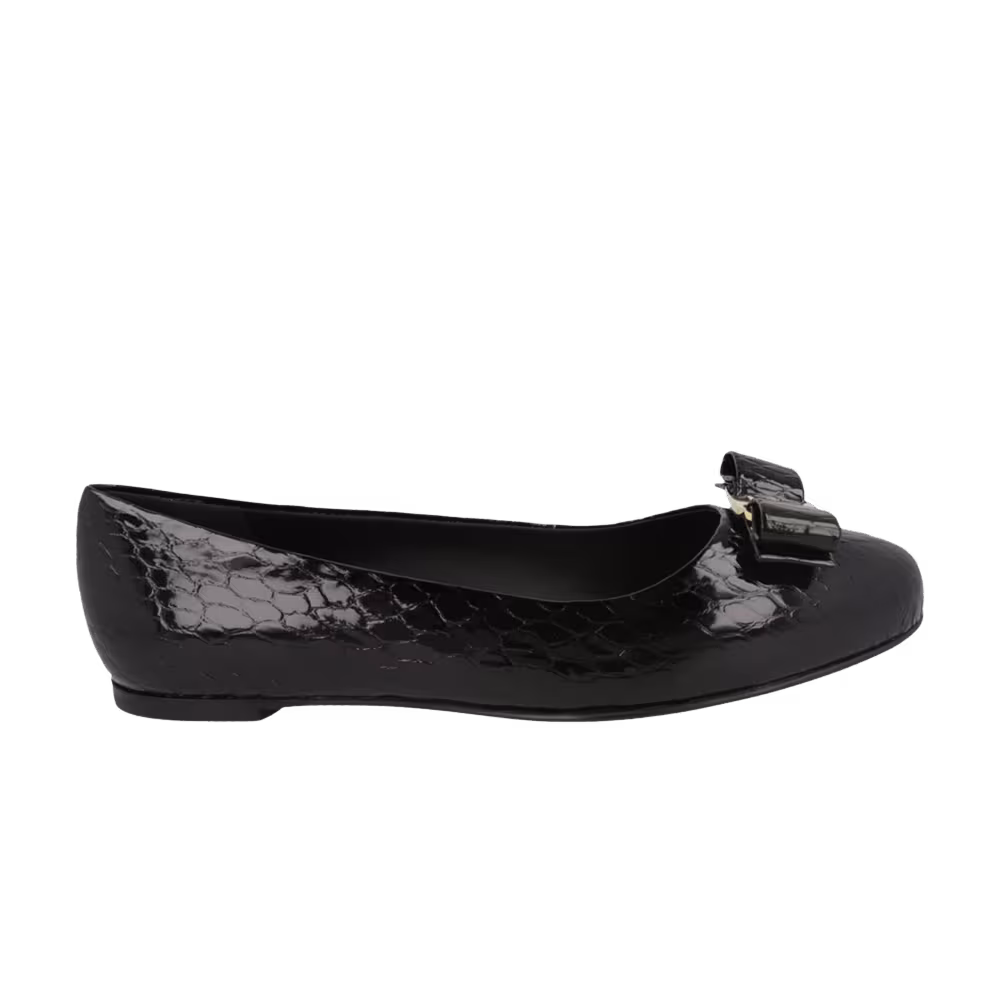 Women's Ferragamo Varina Ballet Flat Black