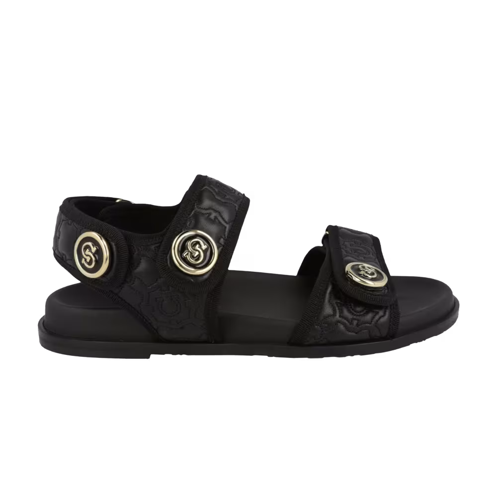 Ferragamo Women's Keita Gal Leather Sandal Black