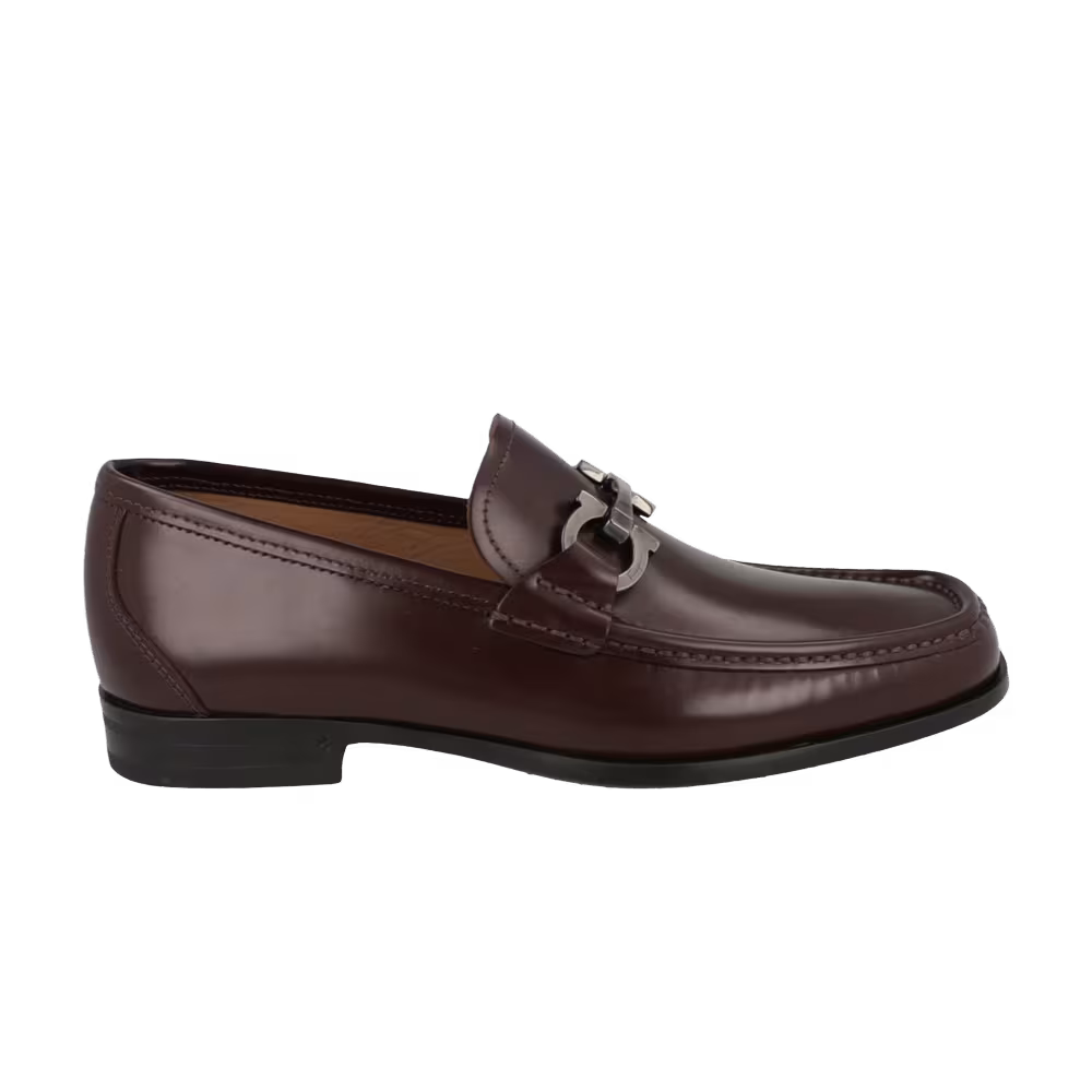 Ferragamo Grandioso Leather Loafer Purple