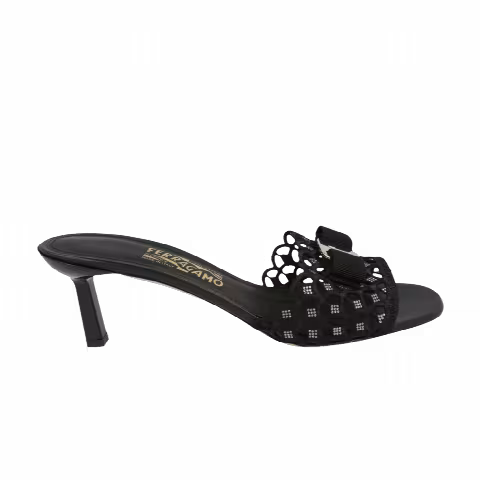 Ferragamo Wmns Glo Lace Mule 'Black'