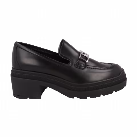 Wmns Ferragamo Ridley 40 Leather Loafer 'Black'