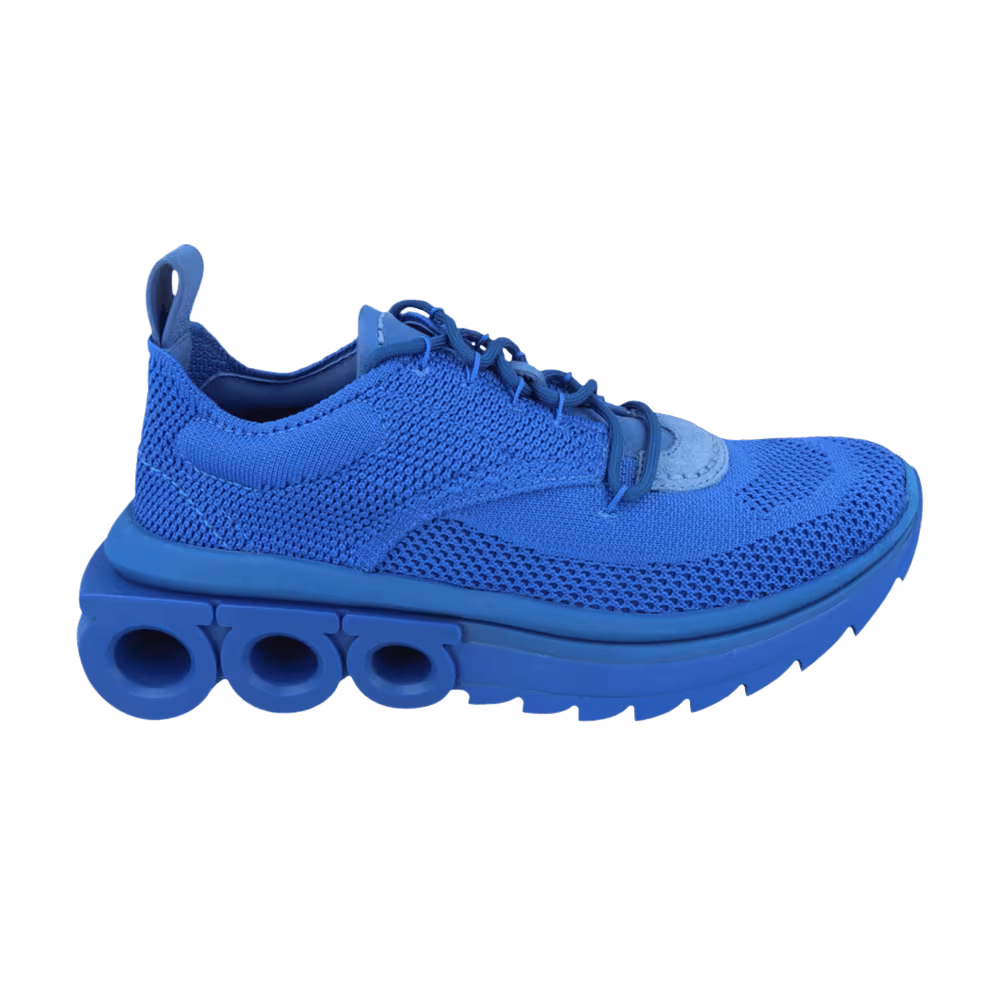 Ferragamo Women's Nima Knit Sneaker Blue