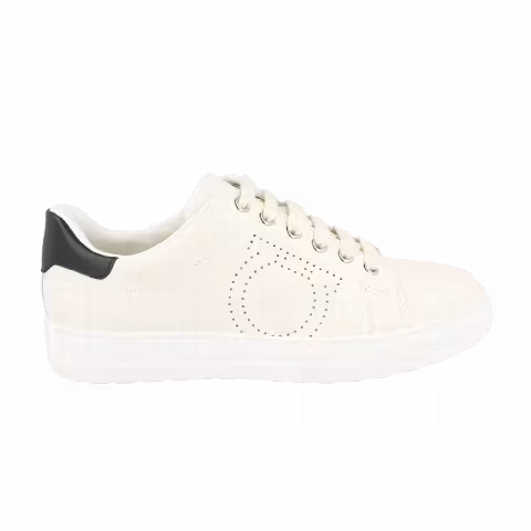 Ferragamo Wmns Pierre Leather Sneaker 'White'