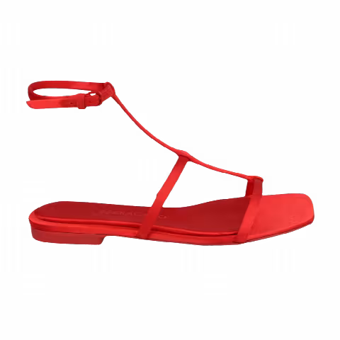 Ferragamo Wmns Aglalia Satin Sandal 'Red'