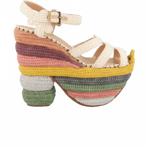 Ferragamo Wmns Rainbow Future Platform Sandal 'Multi-Color'