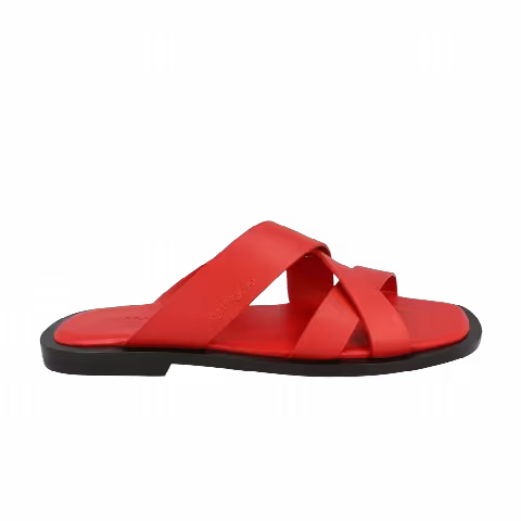Ferragamo Forino Leather Sandal 'Red'