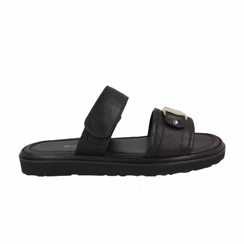 Ferragamo Wmns Kamy Leather Sandal 'Black'