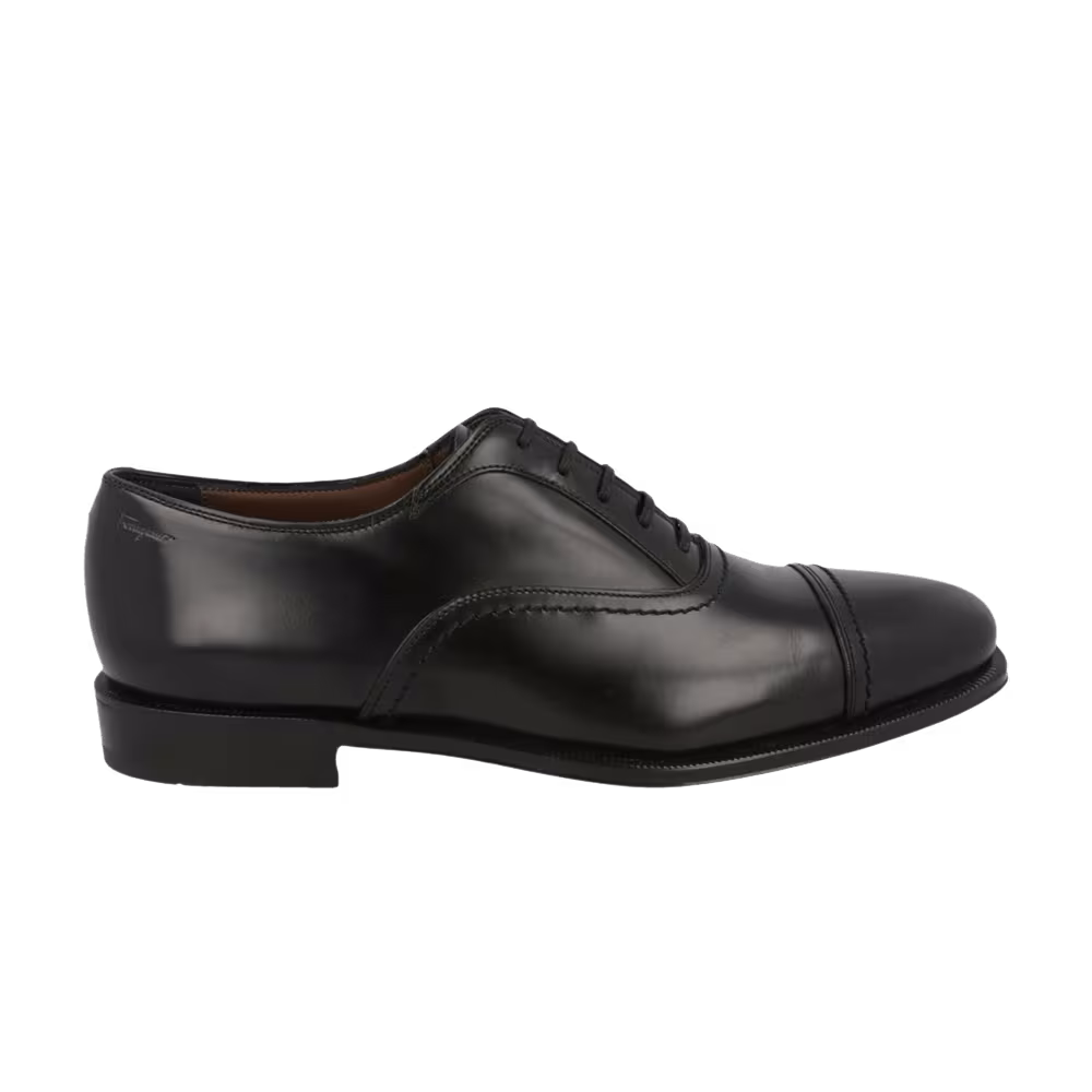 Ferragamo Brighton Leather Oxford Black