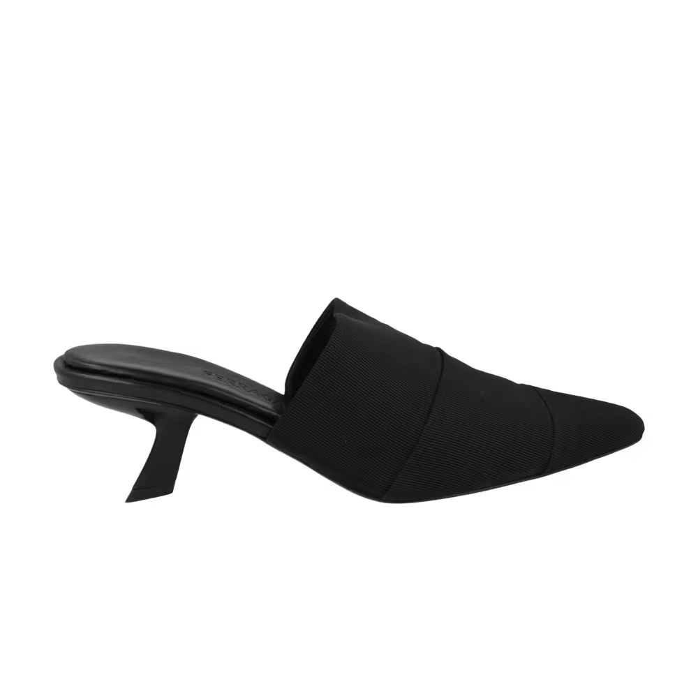 Women's Ferragamo Algedi 55 Leather Mule Black