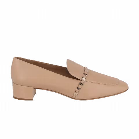 Wmns Ferragamo Tilos Leather Pump 'Almond'