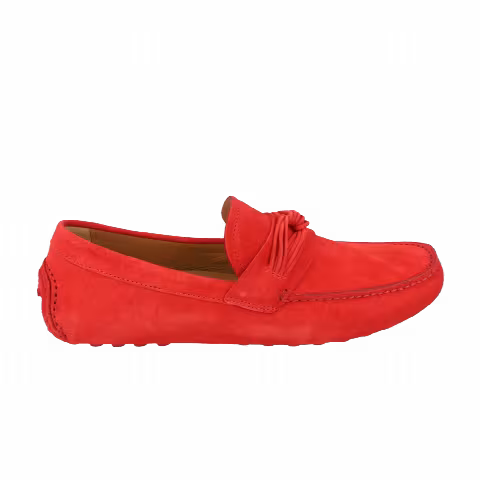 Ferragamo Forbes Suede Driver 'Red'