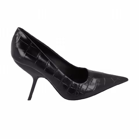 Ferragamo Wmns Eva Crocodile Pump 'Black'