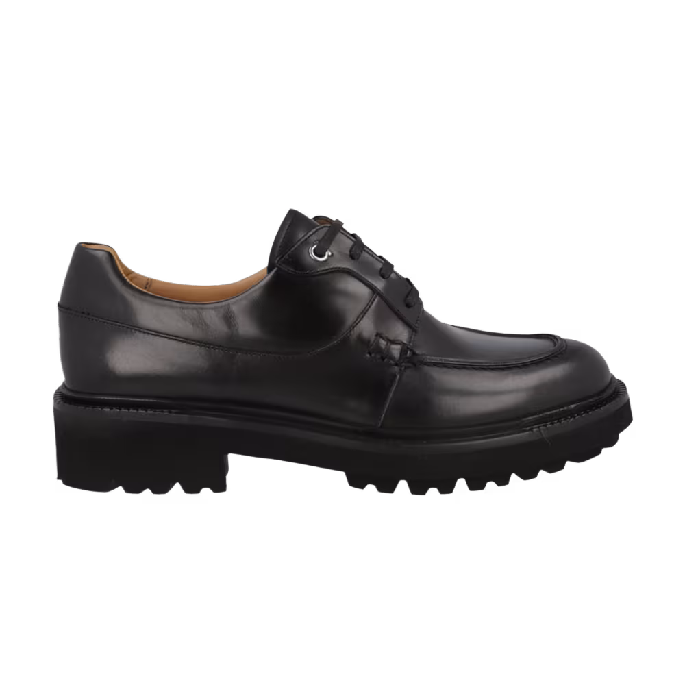 Ferragamo Gorin Lace-Up Derby Black