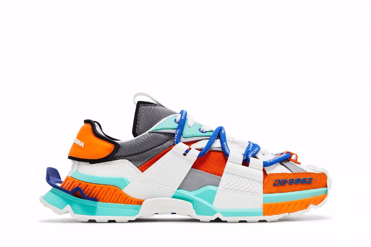 Dolce & Gabbana Space Sneaker Orange Aqua, view 2