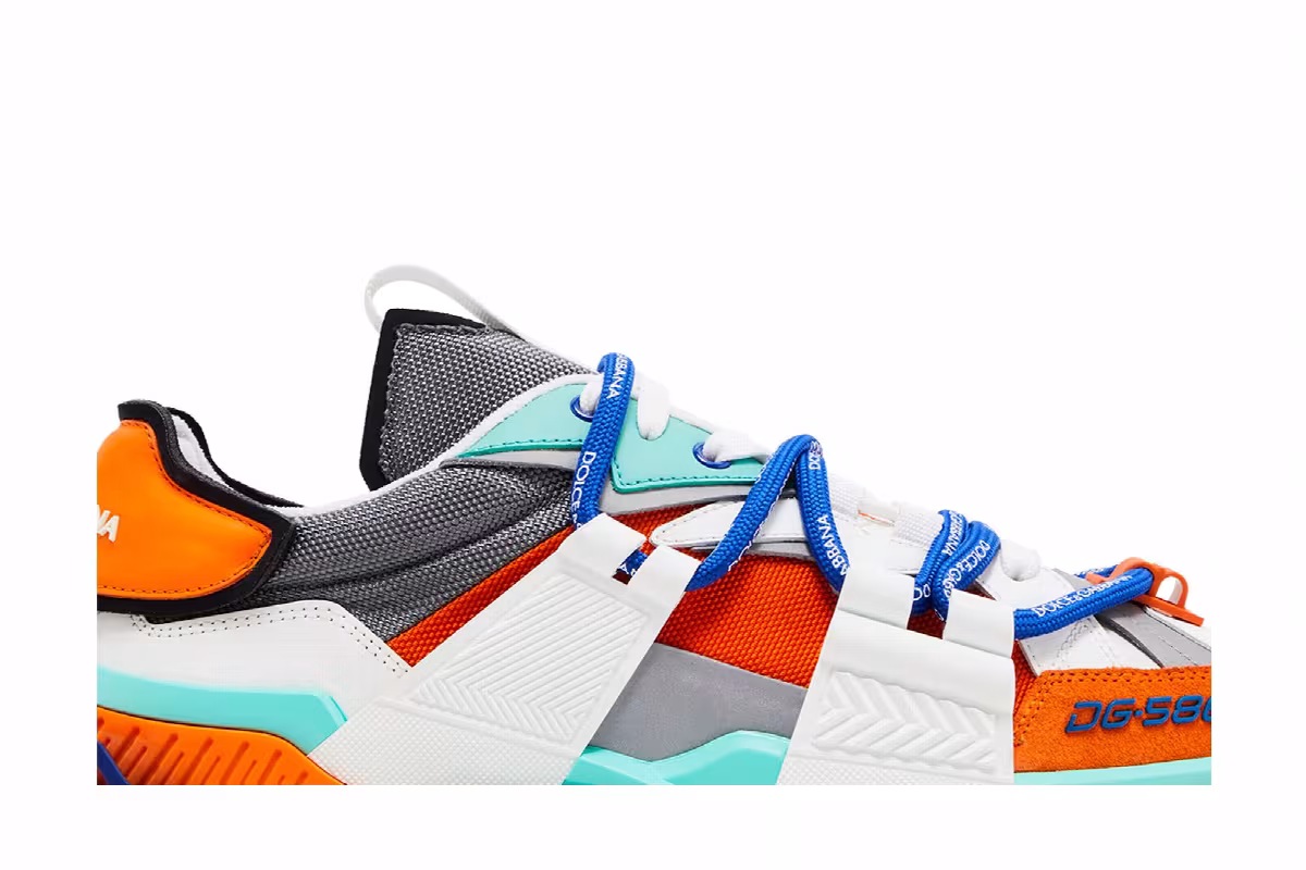 Dolce & Gabbana Space Sneaker Orange Aqua, view 3