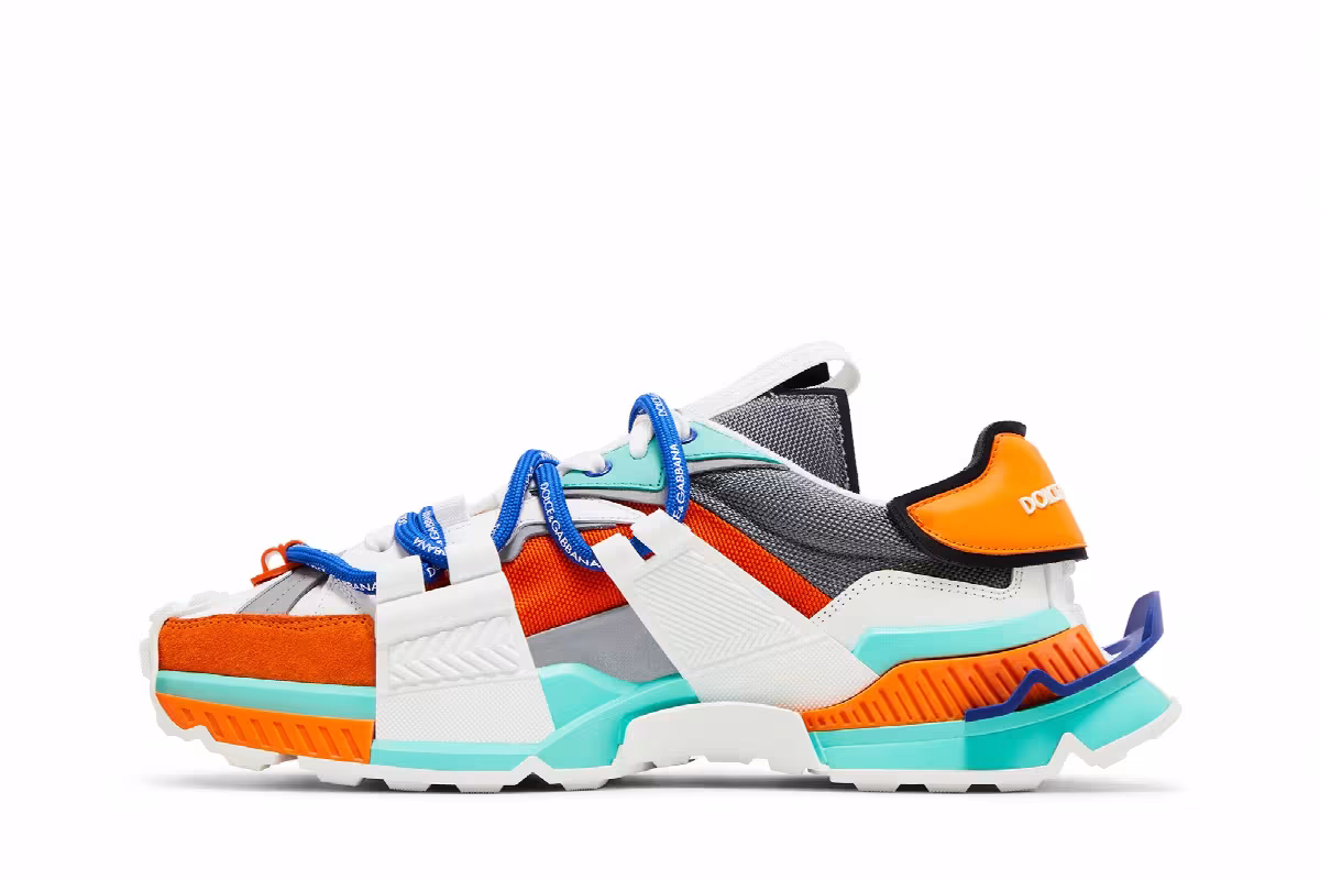 Dolce & Gabbana Space Sneaker Orange Aqua, view 4
