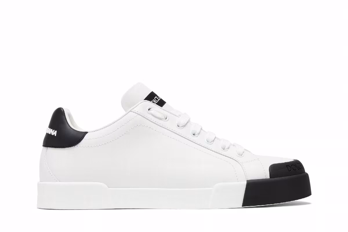 Dolce & Gabbana Portofino Low White Black, view 2