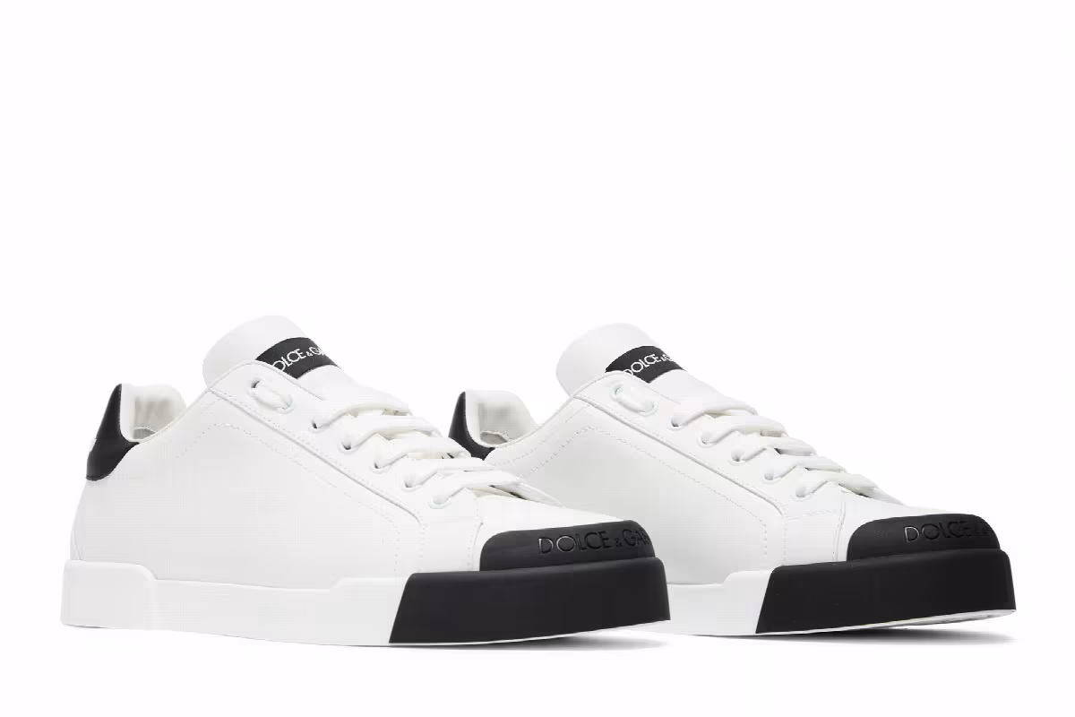 Dolce & Gabbana Portofino Low White Black, view 9