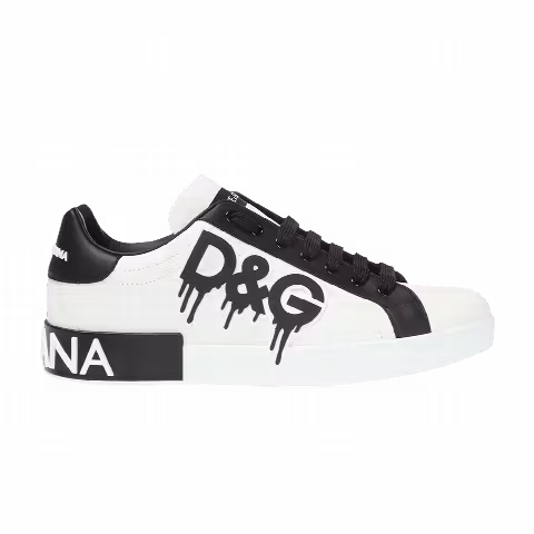 Dolce & Gabbana Portofino 'Logo Paint Drip - White Black'