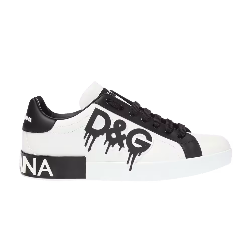 Dolce & Gabbana Portofino Logo Paint Drip - White Black