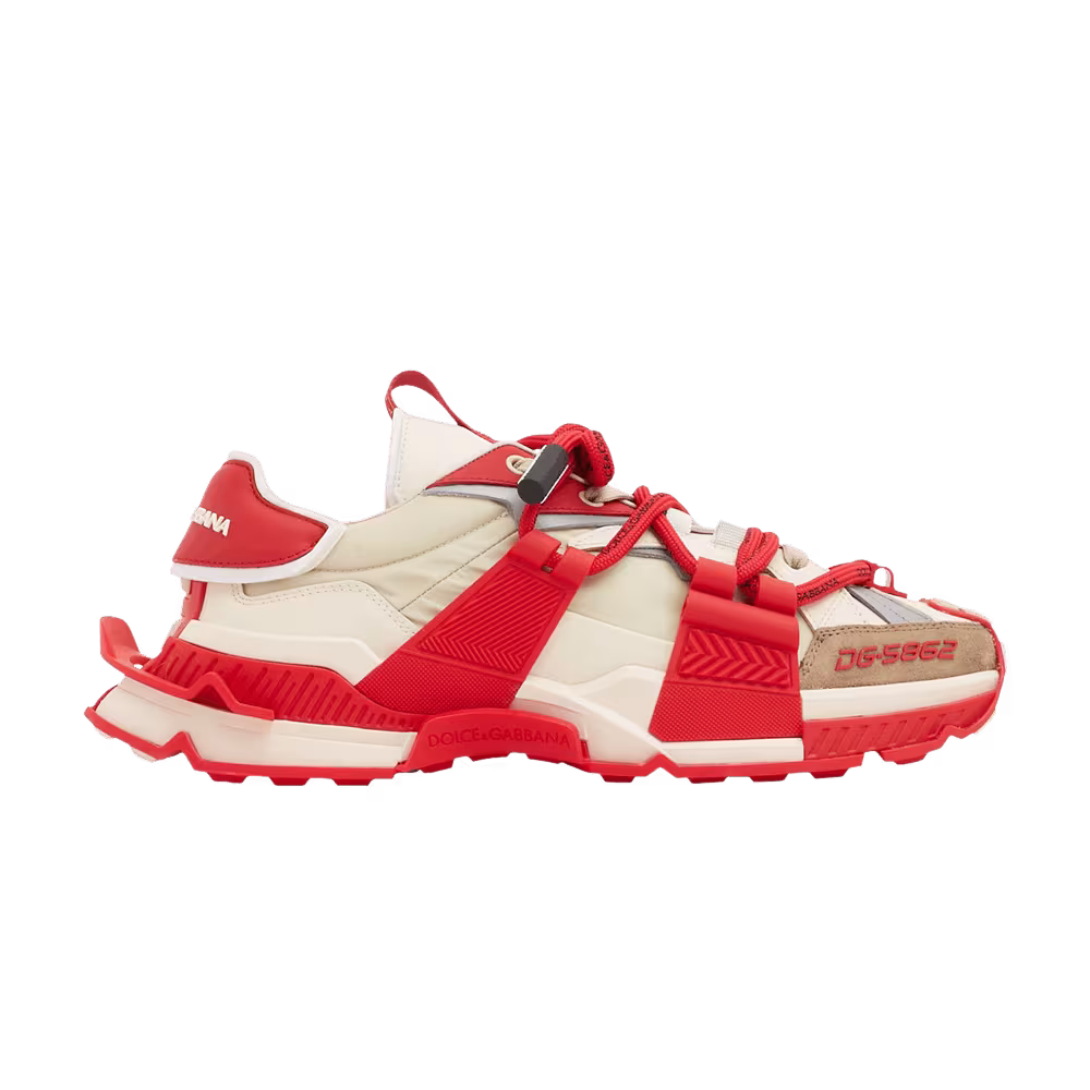Dolce & Gabbana Space Sneaker Cream Red