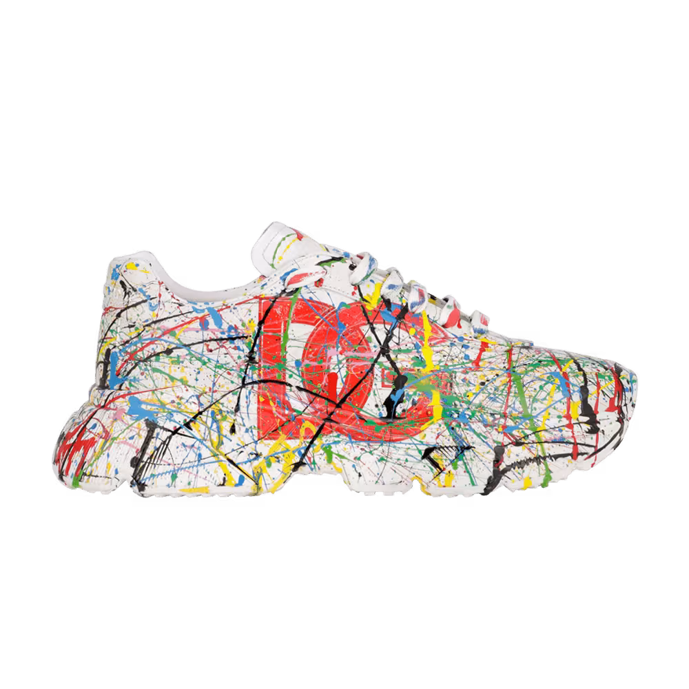 Dolce & Gabbana Daymaster White Paint Splatter