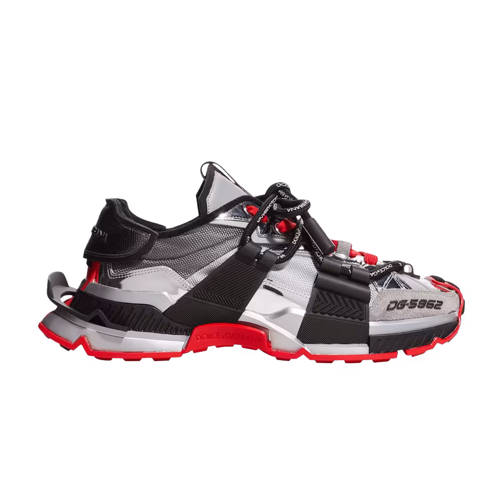 Dolce & Gabbana Space Sneaker Silver Red