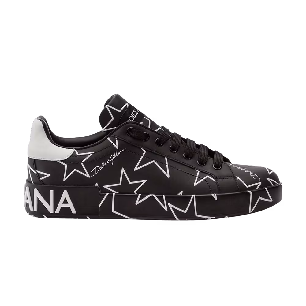 Dolce & Gabbana Portofino Mixed Star Print - Black