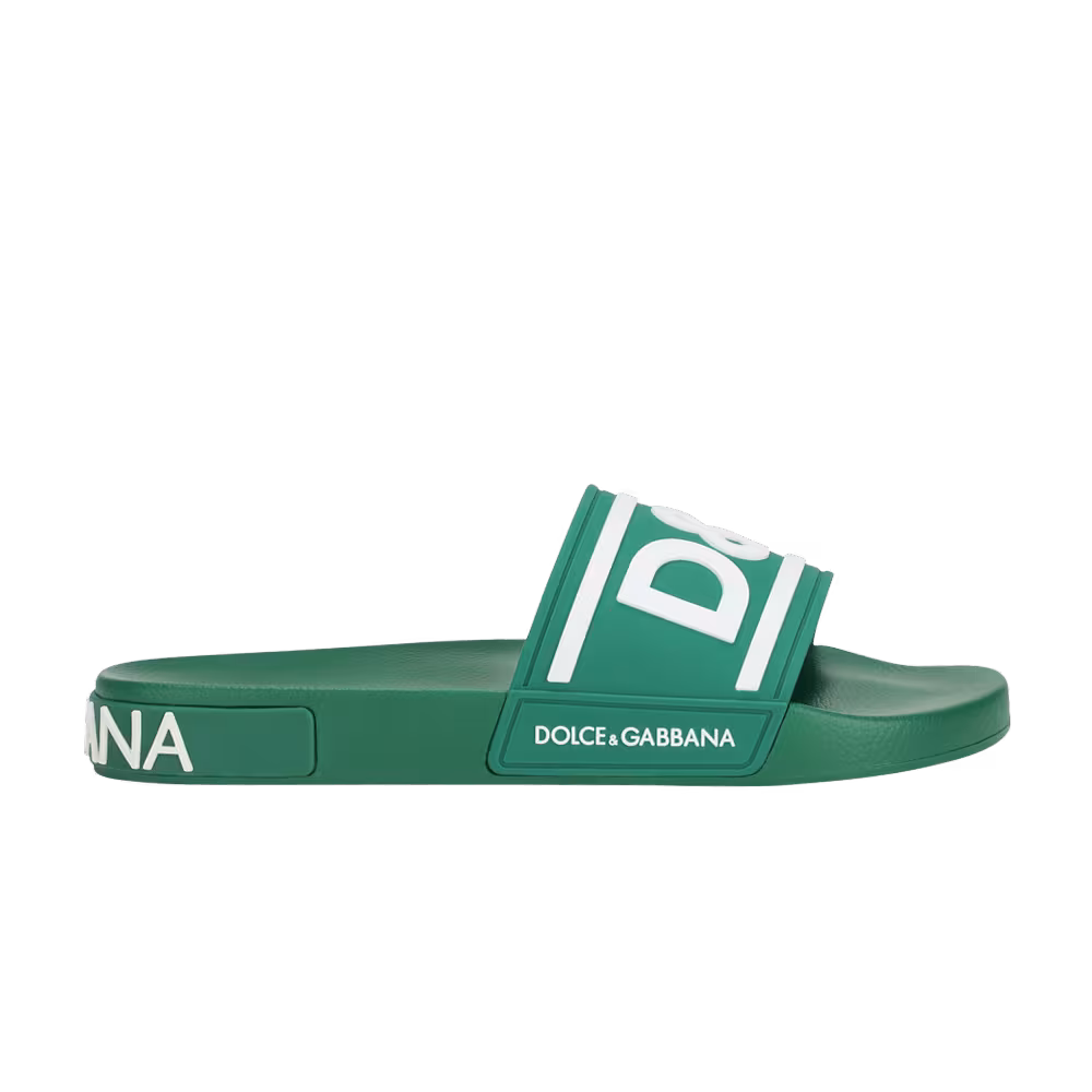 Dolce & Gabbana Slides Green