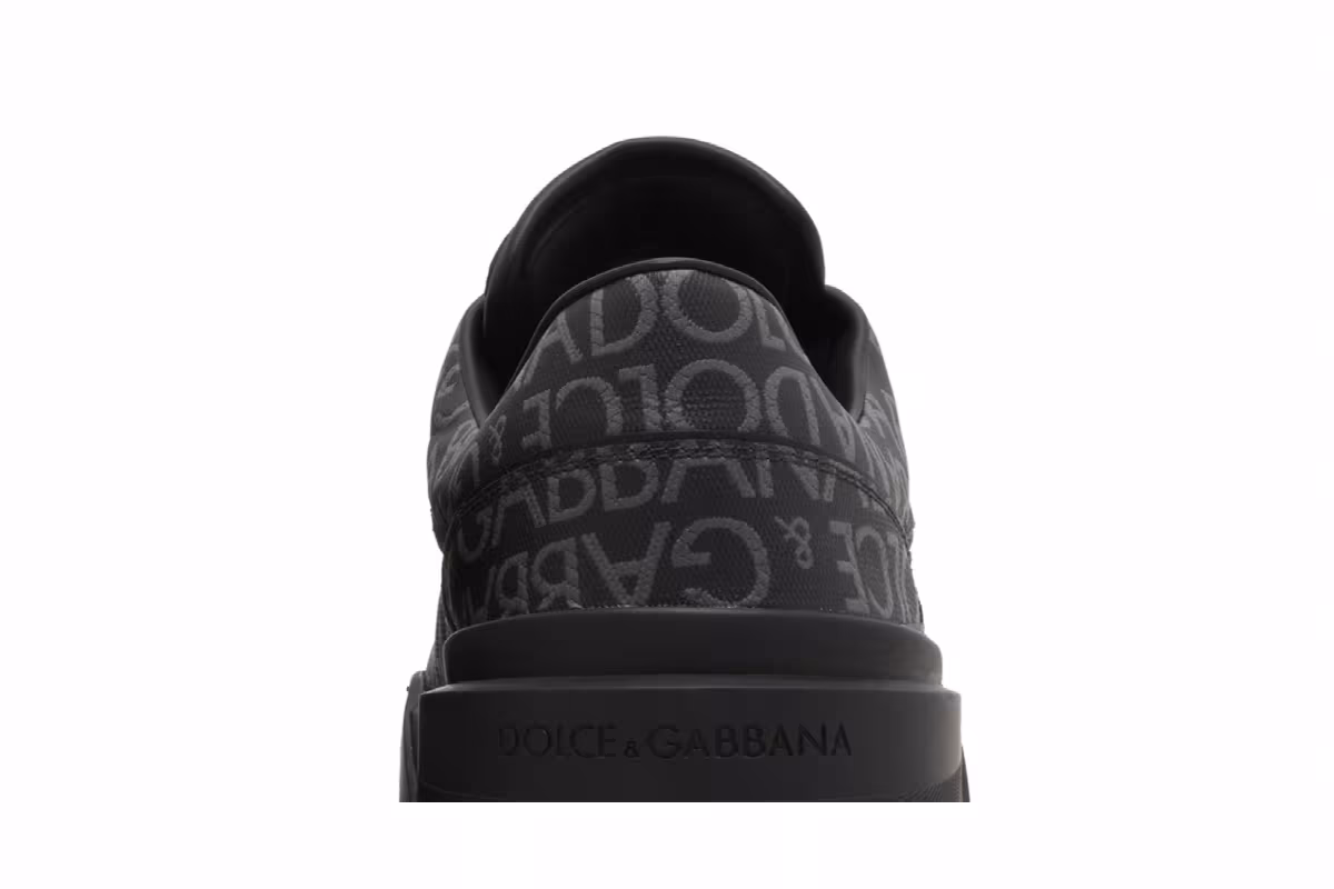 Dolce & Gabbana New Roma Low Allover Jacquard Logo - Black, view 8