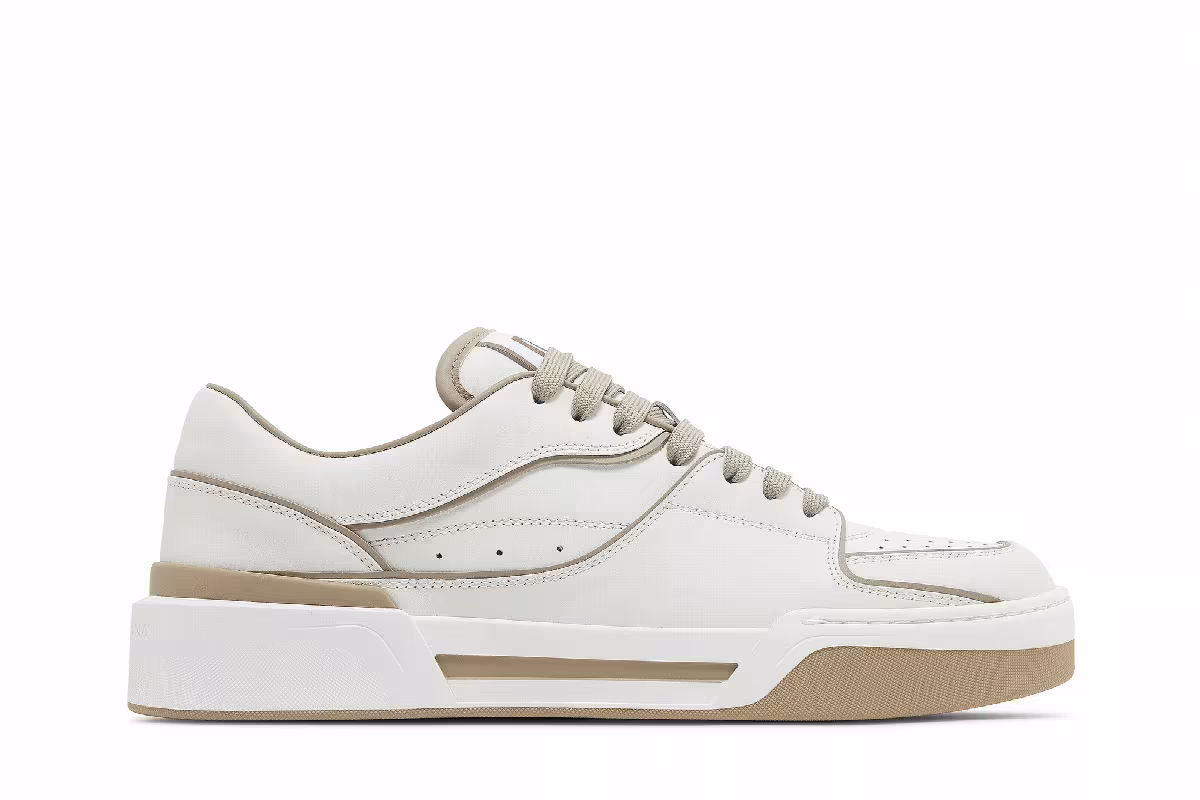 Dolce & Gabbana New Roma Low Bianco Taupe, view 2