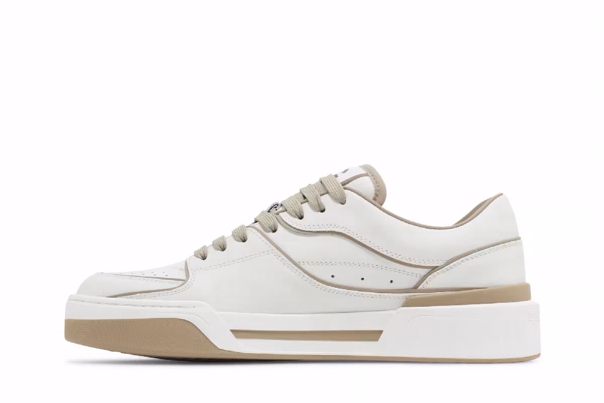 Dolce & Gabbana New Roma Low Bianco Taupe, view 4