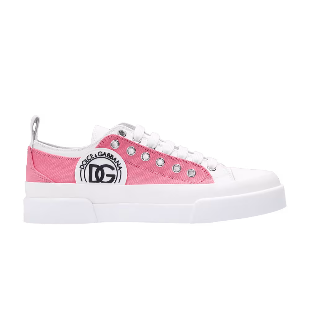 Dolce & Gabbana Women's Portofino DG Logo - Pink White
