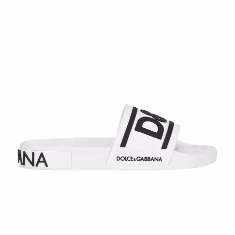 Dolce & Gabbana Wmns Slides 'White Black'