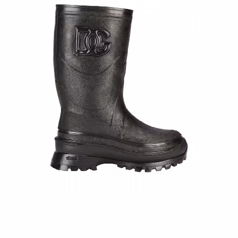 Dolce & Gabbana Rubber Boot 'DG Logo - Black'