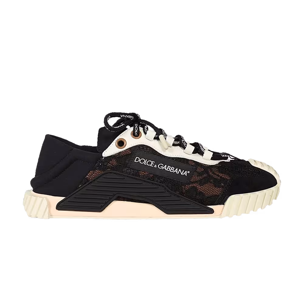 Dolce & Gabbana Women's NS1 Slip On Black Lace