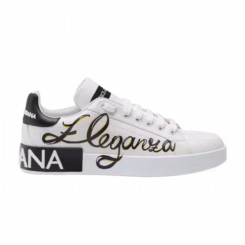 Dolce & Gabbana Wmns Portofino 'Eleganza Print - White Black'