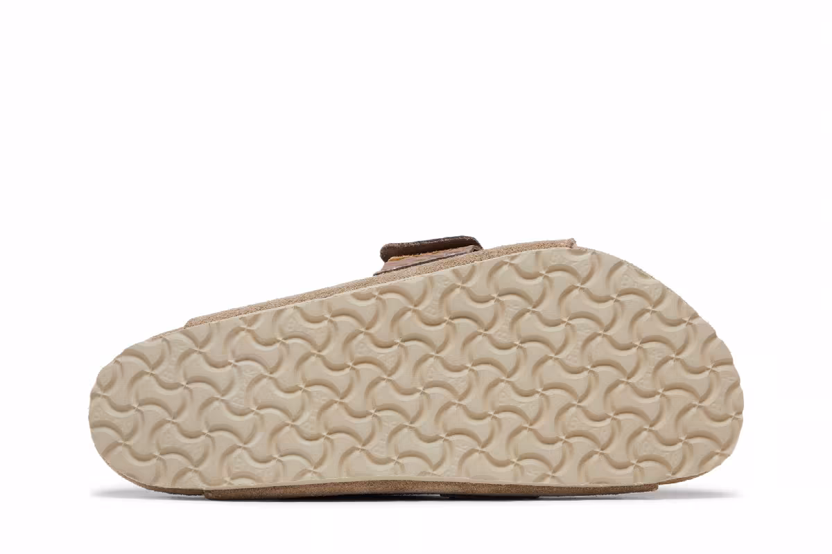 Kith x Birkenstock Kyoto VL Shearling Taupe, view 5