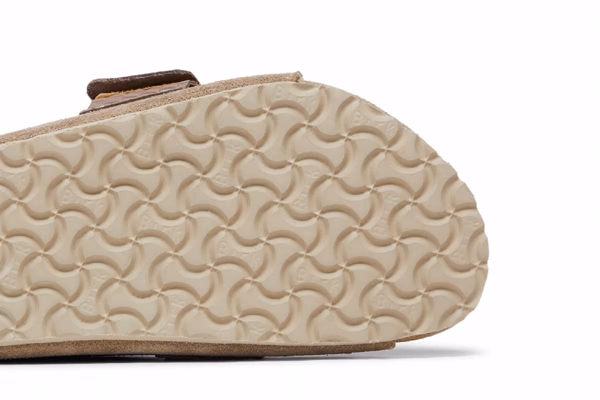 Kith x Birkenstock Kyoto VL Shearling Taupe, view 6