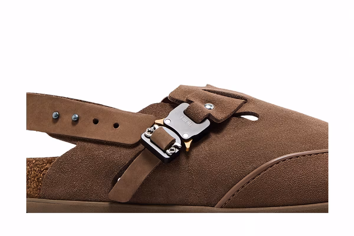 Dior x Birkenstock Tokio Mule Brown, view 3