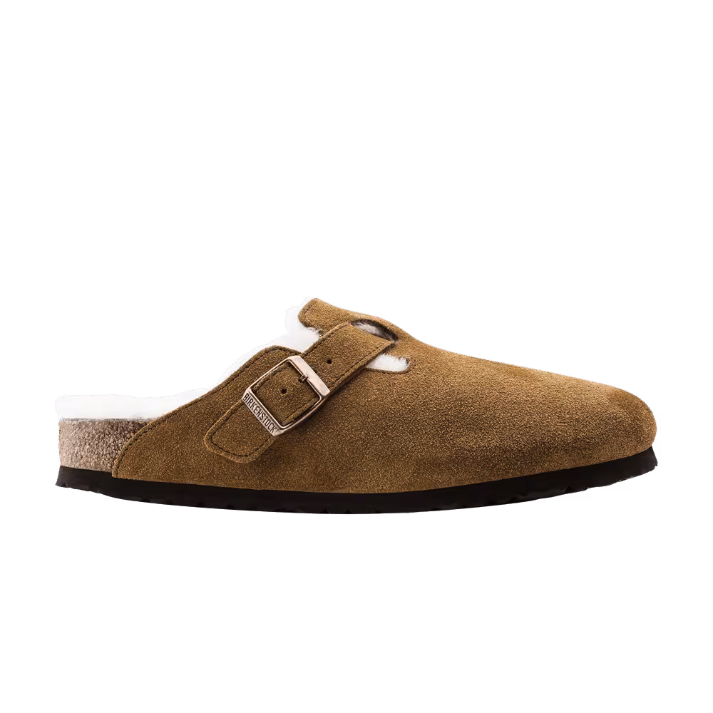 Birkenstock Boston Shearling Suede Mink