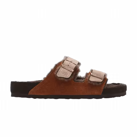 Kith x Birkenstock Arizona Shearling 'Mink Dark Brown'