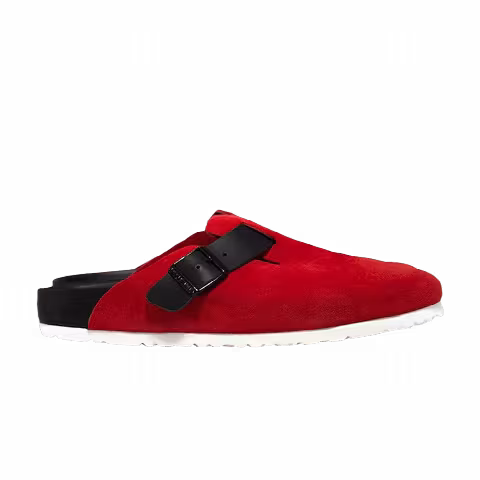 Concepts x Birkenstock Boston Suede Sandal 'Basic Red'