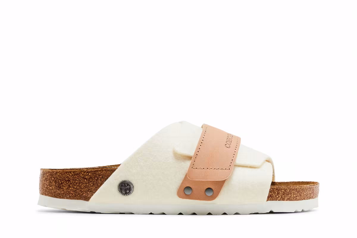 Concepts x Birkenstock Women's Kyoto White Felt, view 2