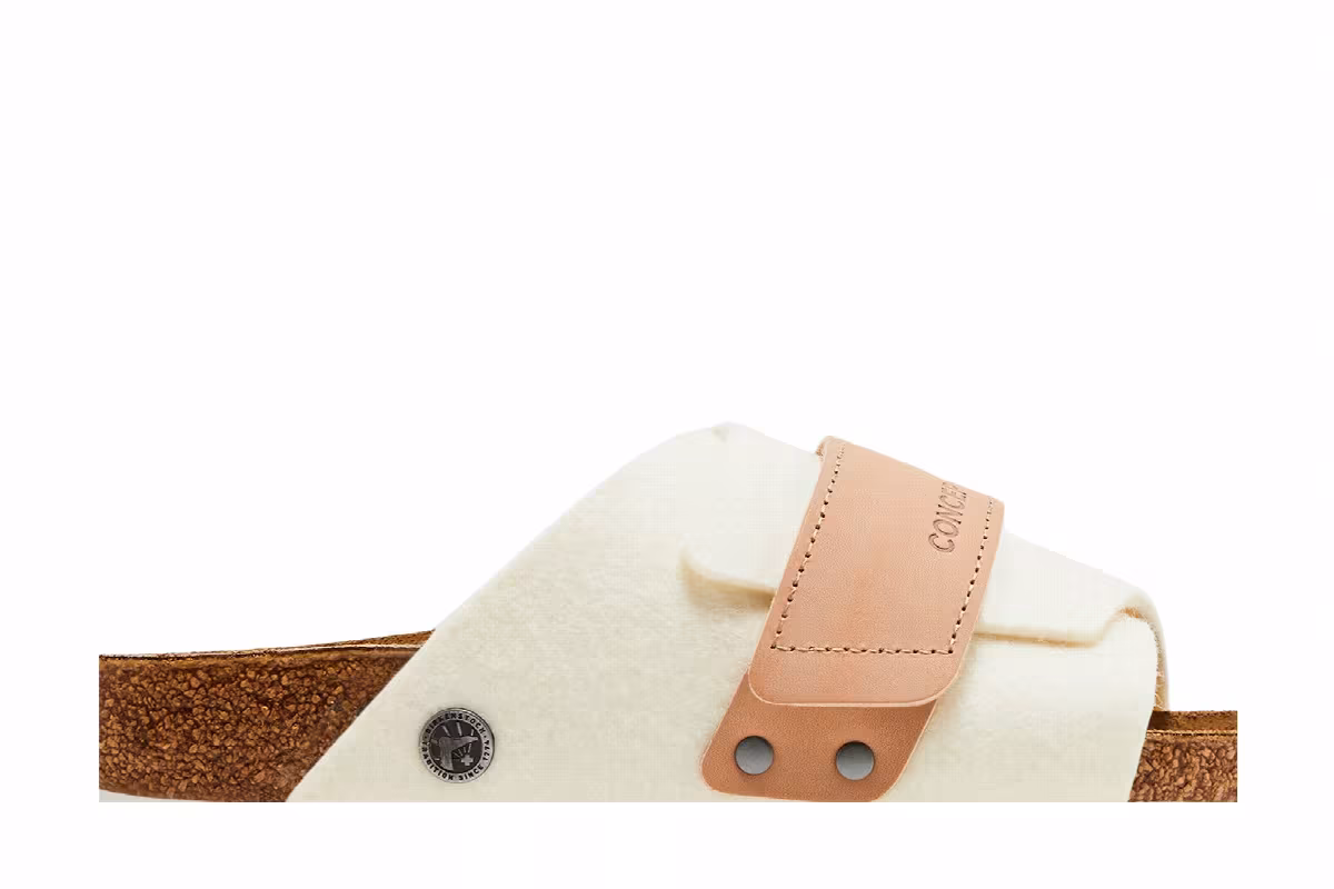 Concepts x Birkenstock Women's Kyoto White Felt, view 3
