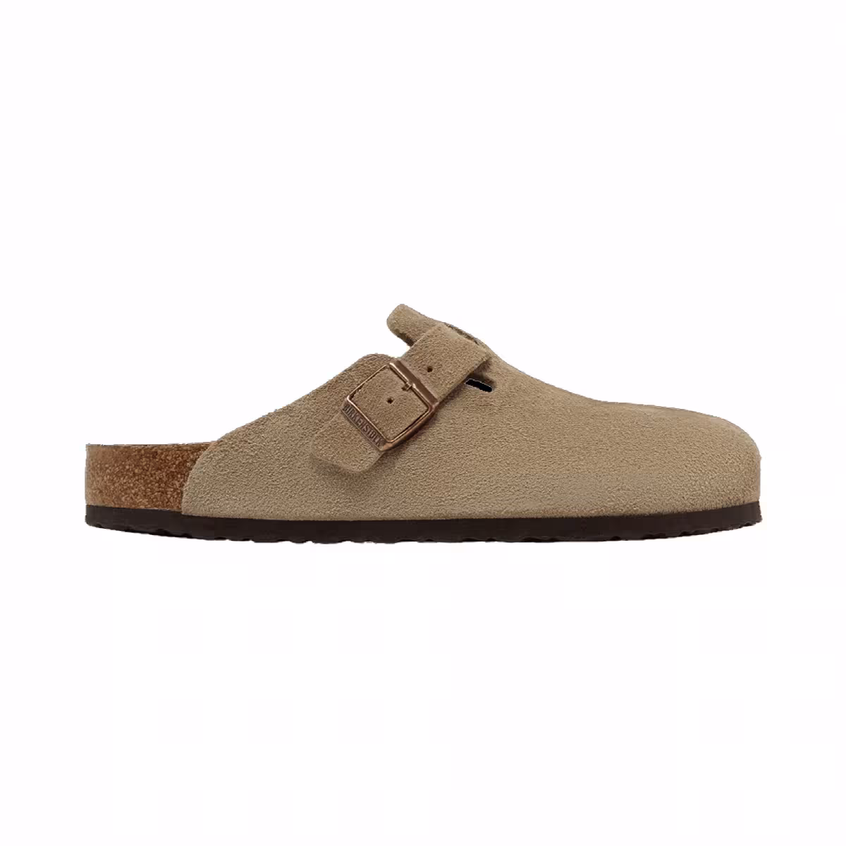 Birkenstock Boston Soft Footbed Suede Narrow Fit Taupe, view 2