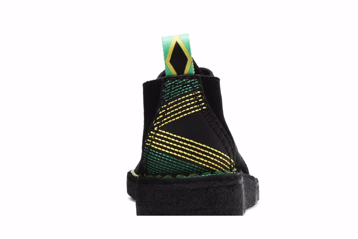Jamaica x Clarks Desert Trek Black, view 8