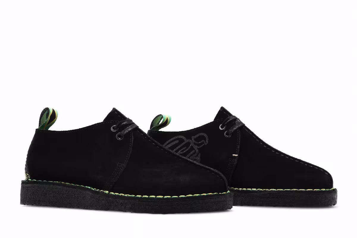 Jamaica x Clarks Desert Trek Black, view 9