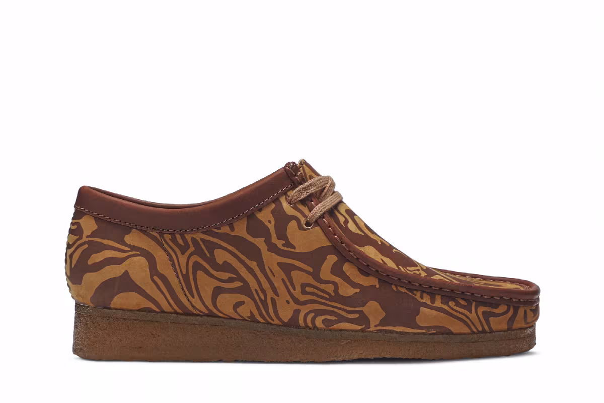 Wu Wear x Clarks Wallabee Caramel, view 2